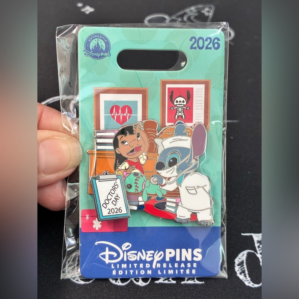 Disney Parks 2026 Lilo & Stitch LE Doctors Day Pin - Picture 2 of 5